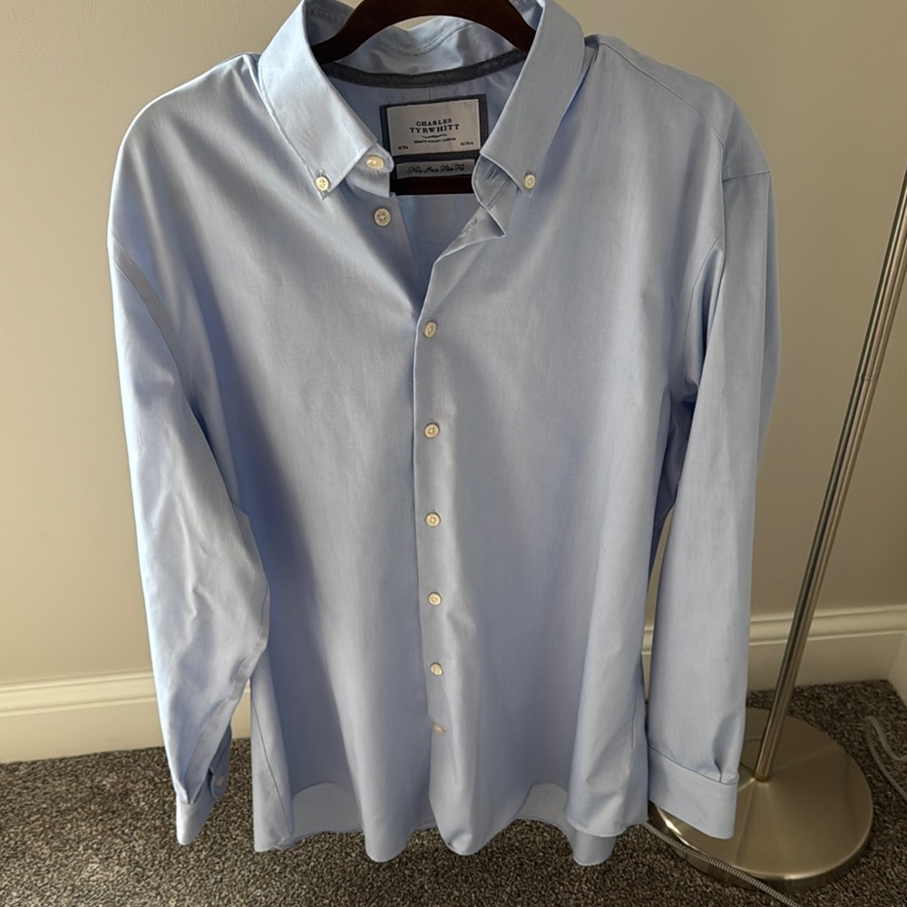 Charles Tyrwhitt Blue Dress Shirt Classic Design